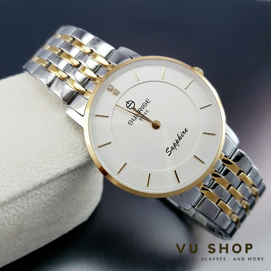 Đồng hồ nam SUNRISE DM737SWC Siêu mỏng Chính hãng