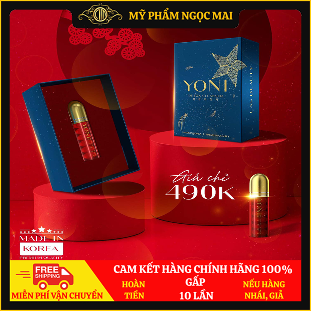 Viên phụ khoa yoni detox cleanser hộp 6 viên 600g, dưỡng ẩm, sạch sâu, se khít