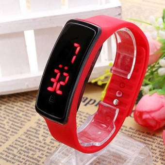 Đồng Hồ Led Silicon Mặt Kính Thời Trang OEM