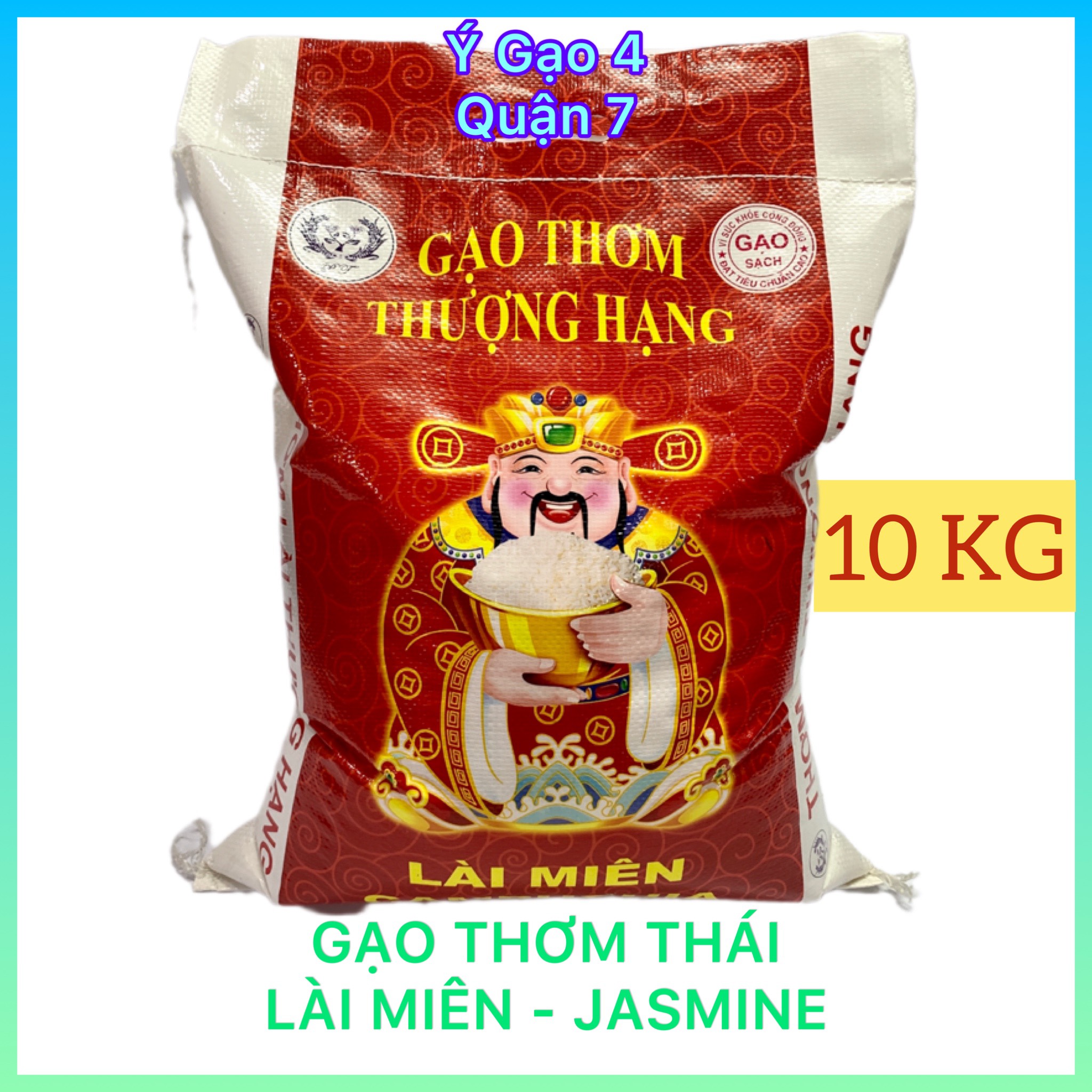 Rice Lai mien bag 10kg - type rice plastic medium flexible little