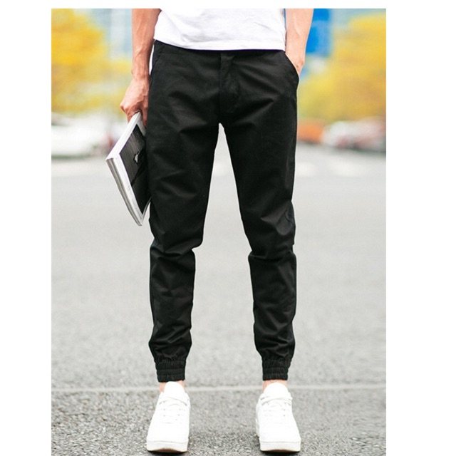 Quần Jogger Kaki, Quần Gió Dài Nam Cao Cấp Thời Trang Co Dãn Bó Ống Phong Cách Hàn Quốc