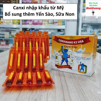 Canxi ống NANO K2 USA (CANXINANO) - Hỗ trợ phát triển chiều cao ở trẻ, hạn chế loãng xương ở người già