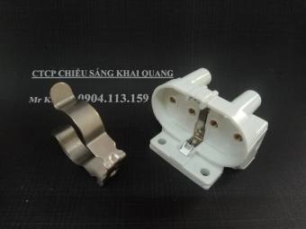 Đui 2G11 và đai kẹp cho bóng đèn bể cá chữ U 55W & 36W