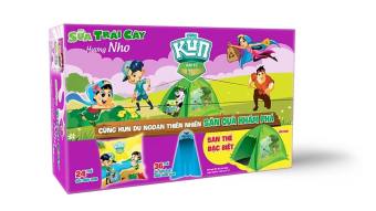 [SĂN THẺ QUÀ] Thùng 48 Hộp Sữa Trái Cây LiF Kun Hương Nho 180ml