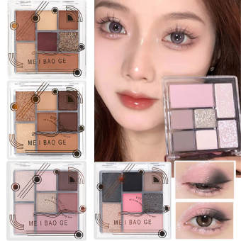 Dorisna Bảng Phấn Mắt 7 Màu Bảng Phấn Mắt Ngọc Trai Lấp Lánh Màu Tím Iris Phấn Mắt Sáng Bóng Hàn Quốc Thời Trang Trang Điểm Mắt Quyến Rũ