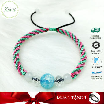 Vòng tay đính đá may mắn, vòng tay phong thủy V104