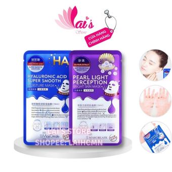 Mặt Nạ HA Maycreate Axit Hyaluronic Dưỡng Ẩm, Làm Sáng Da, Thu Nhỏ Lỗ Chân Lông, Giảm Nếp Nhăn, Ngọc Trai Chính Hãng