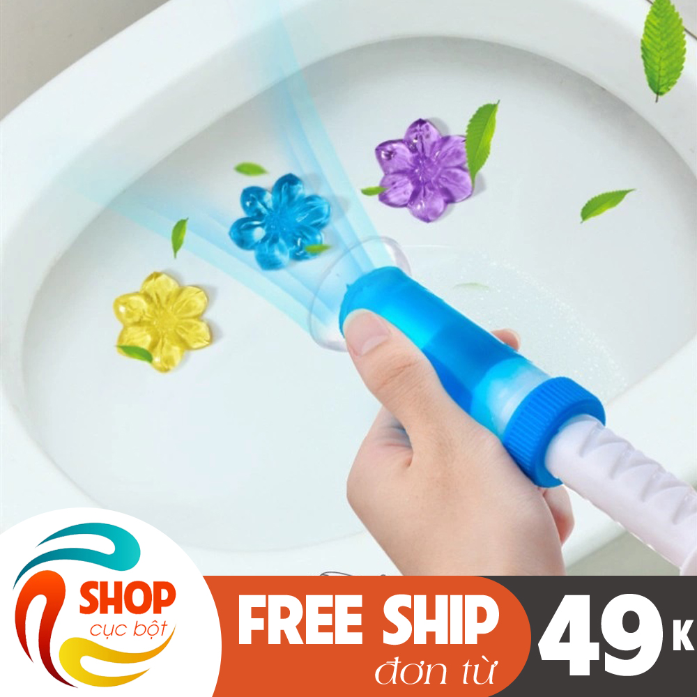 (Top 10 khử mùi) Gel khử mùi bồn cầu diệt khuẩn hình bông hoa Cozybin Nhật bản giá rẻ diệt khuẩn toilet simple life DSGKM77 - Gel khử mùi bồn cầu nhà vệ sinh