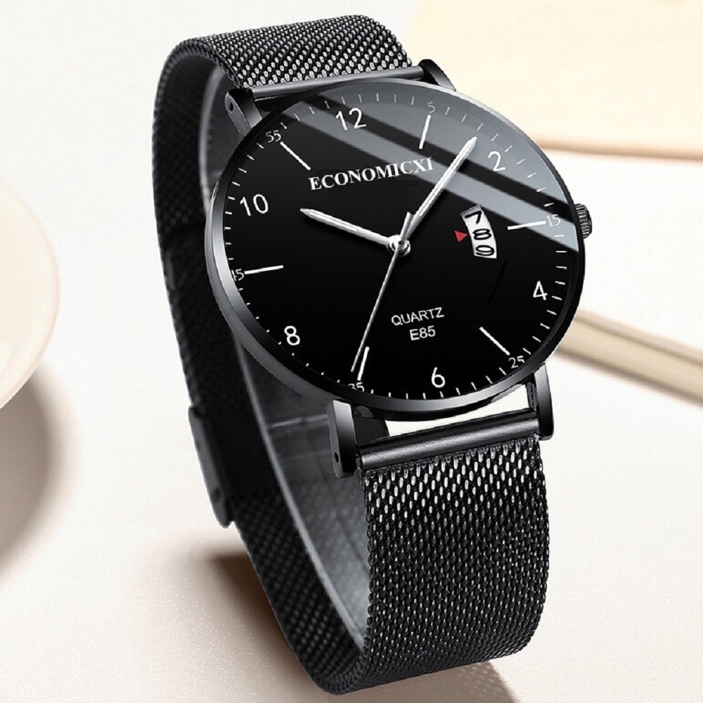đồng hồ nam chính hãng economicxi dhcn03 chống nước original design dây thép lụa thời trang cao cấp chạy kim gió (mẫu mới nhất) 4