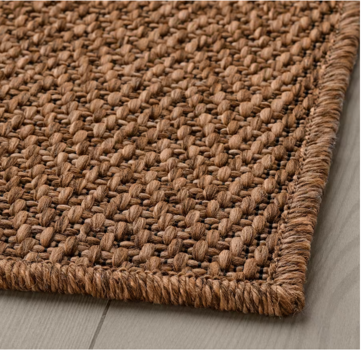 Rug flatwoven in/outdoor waterproof easy to maintain - medium brown