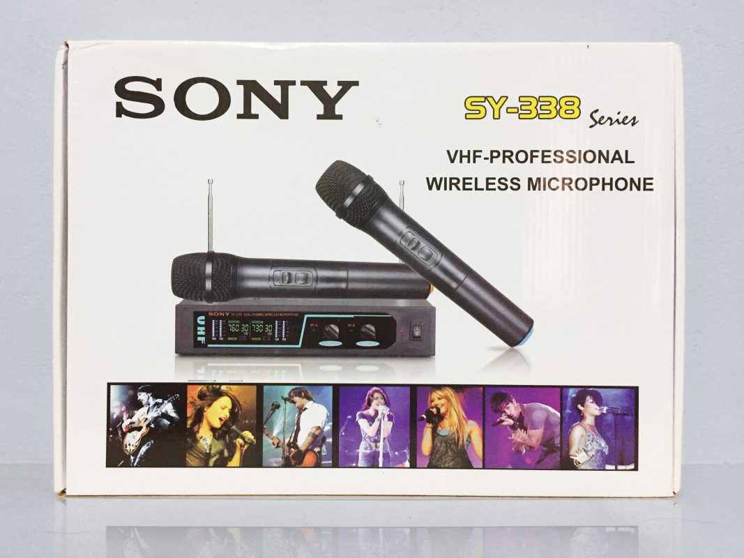 Micro không dây sony sy-338 hống hú lọc âm hay, micro karaoke không dây sonys sy-338 hát karaoke chuẩn. bảo hành 12 tháng lỗi 1 đổi mới