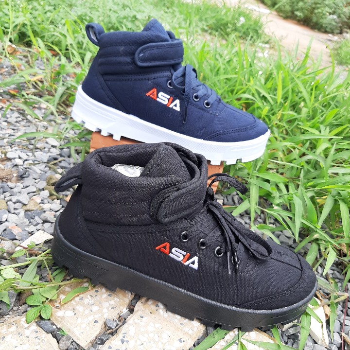 Asia High-Top Shoes – Youthful Design, Sturdy Sole, Suitable for School, Work