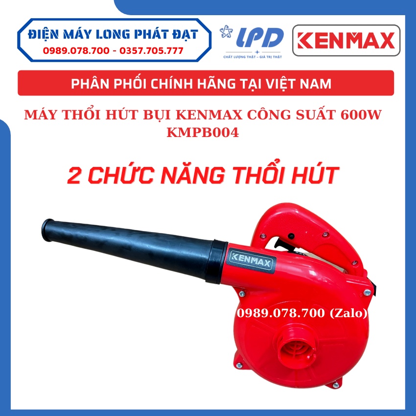 Máy thổi hút bụi chính hãng Kenmax PB004 công suất 600W - 100% dây lõi đồng