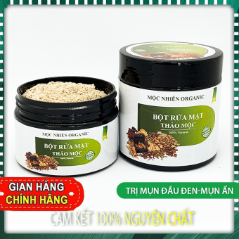 Bột Rửa Mặt Thảo Mộc Đông Y- Giảm Mụn Ẩn, Mụn Đầu Đen, Sạch Chân Lông