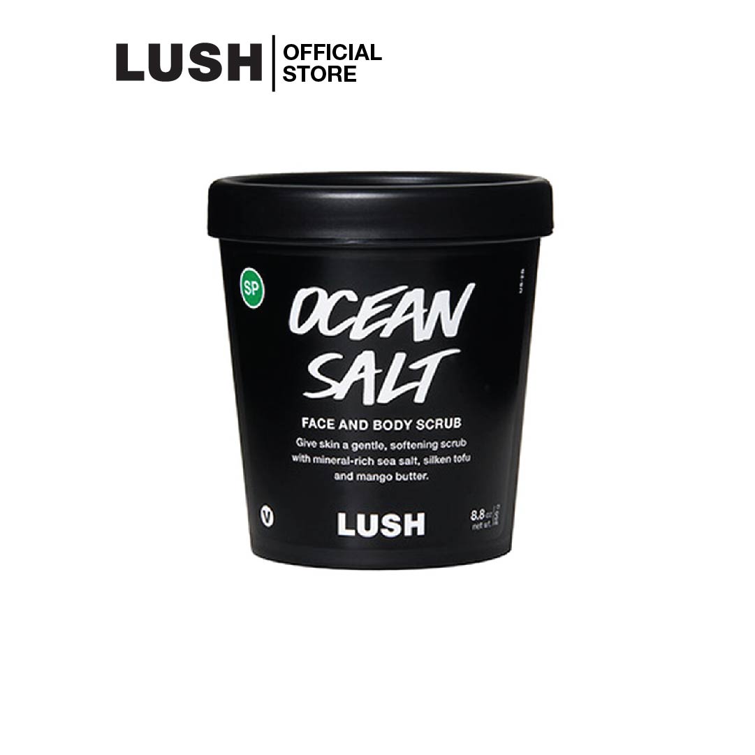 LUSH สครับเกลือ สคับสด สครับผิวหน้าและผิวกาย OCEAN SALT SELF-PRESERVING FACE AND BODY SCRUB ราคา 725 บาท*ส่งฟรี