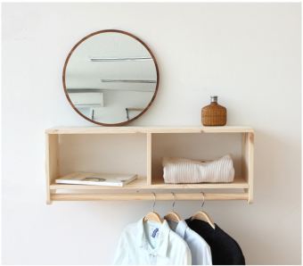 Giá Treo Áo Khoác Bằng Gỗ Nguyên Miếng Tường Treo Treo Tường Móc Áo, Móc Treo Tường Sáng Tạo Cho Tủ Hai Tầng, Quần Áo Đơn Giản Cho Phòng Khách Treo Que