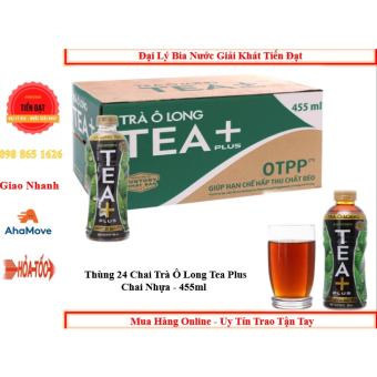 Thùng 24 chai Trà ô long tea+plus 455ml