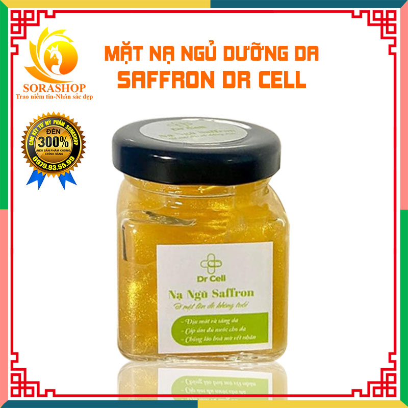 Nạ Ngủ Saffron Dr Cell, Dưỡng Da, Cấp Ẩm, Ngăn Ngừa Lão Hóa, Da Trắng Sáng