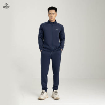 Bộ Nỉ Nam GENVIET Bộ Nỉ Thể Thao Sport Khỏe Khoắn TEI23H8086