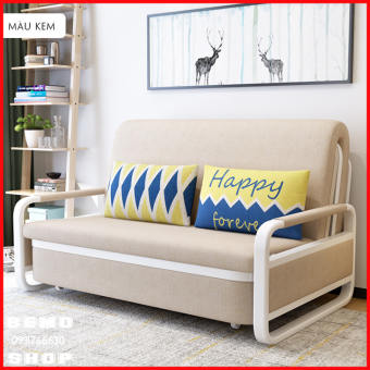 GIƯỜNG THÔNG MINH,GIƯỜNG SOFA KÉO GỌN THÀNH GHẾ. Kích thước: 1m2 x 1m9 [ Tặng kèm 2 gối ]