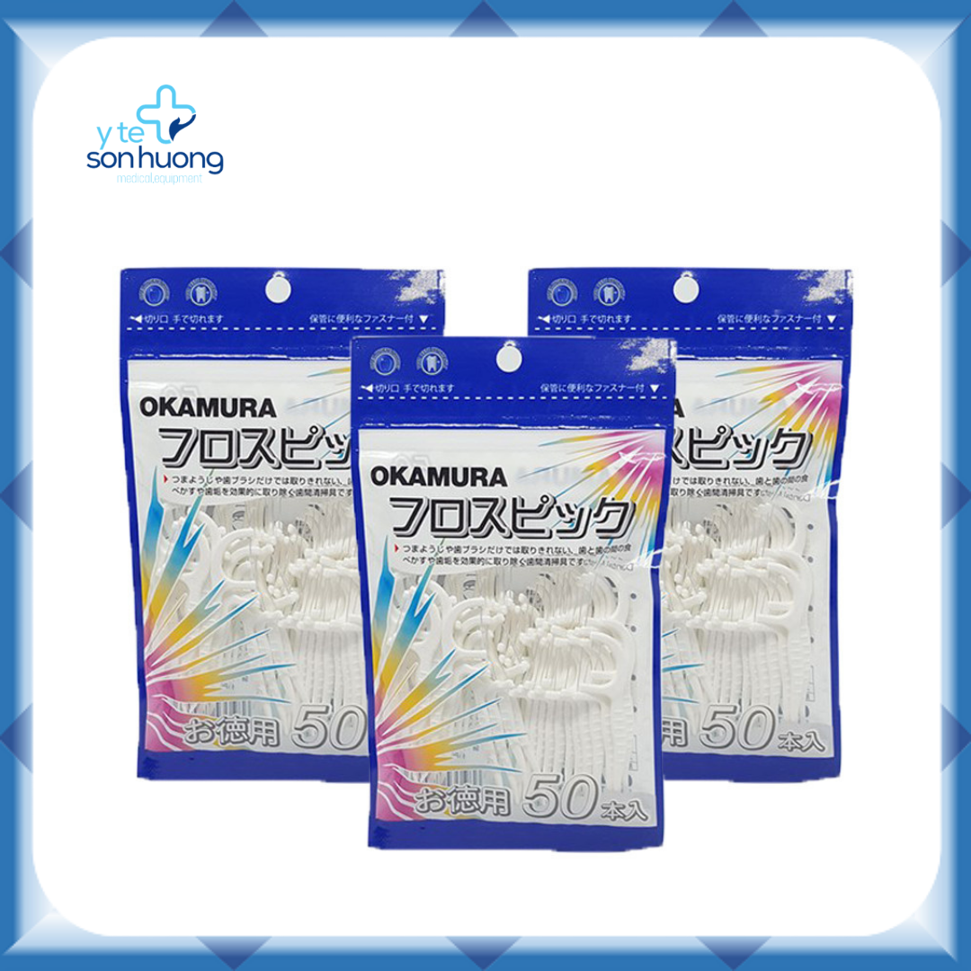 Tăm Chỉ phẫu thuật nha khoa Okamura 50P