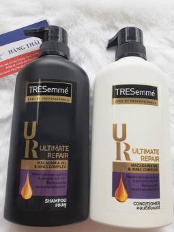 Combo Dầu gội và Dầu xả Tresemme Ultimate Repair 450ml Thái Lan - (Tresemme Thái Lan màu đen tím phục hồi hư tổn tóc)