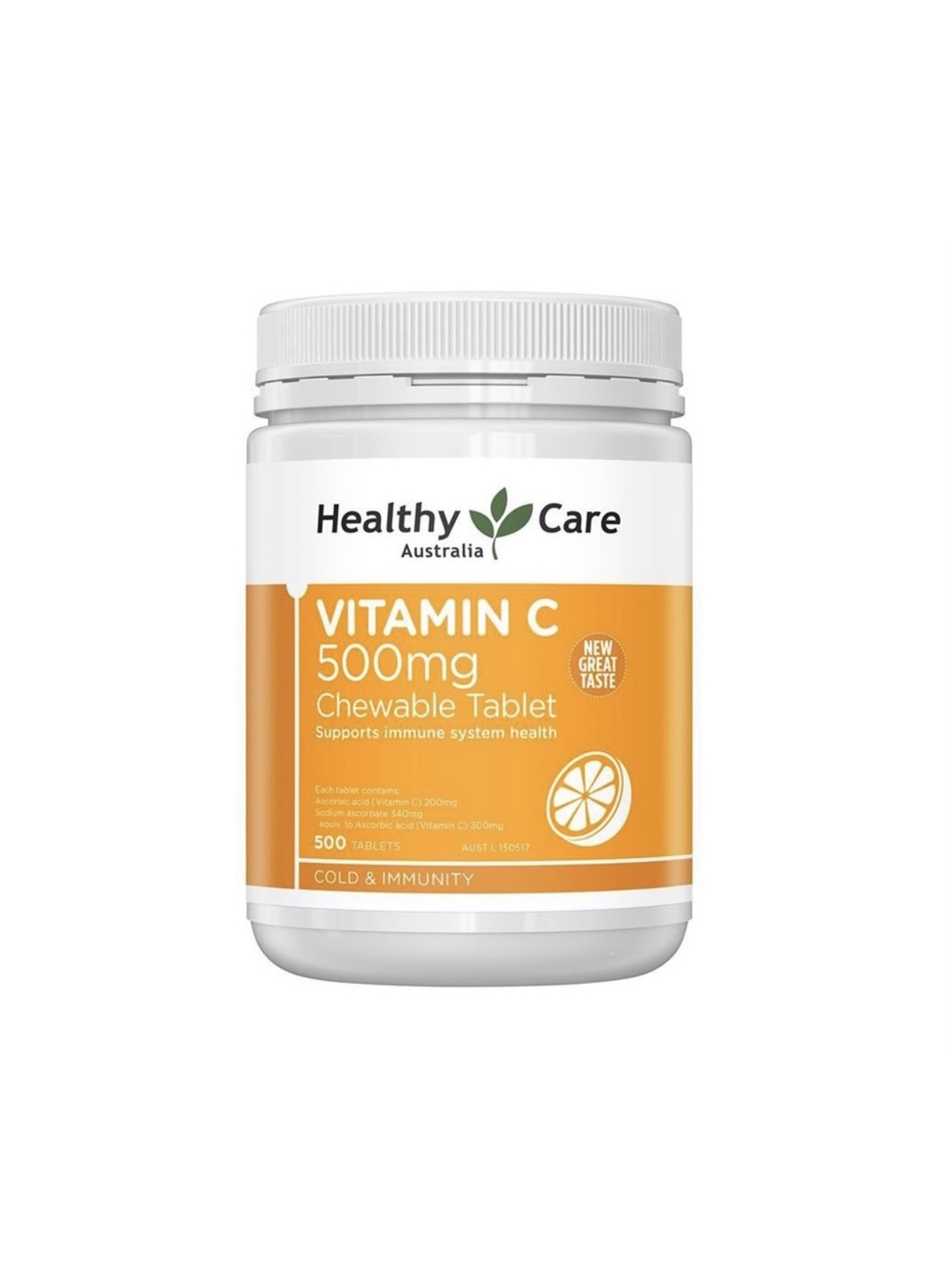 Viên ngậm healthy care vitamin c 500g 500 viên - úc