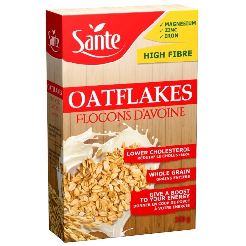 Yến mạch Nguyên Hạt Sante OAT FLAKES 500g - Nhập khẩu Ba Lan