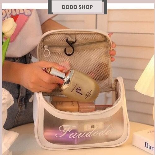 Túi đựng mĩ phẩm cá nhân chống nước chất liệu da PU mini
