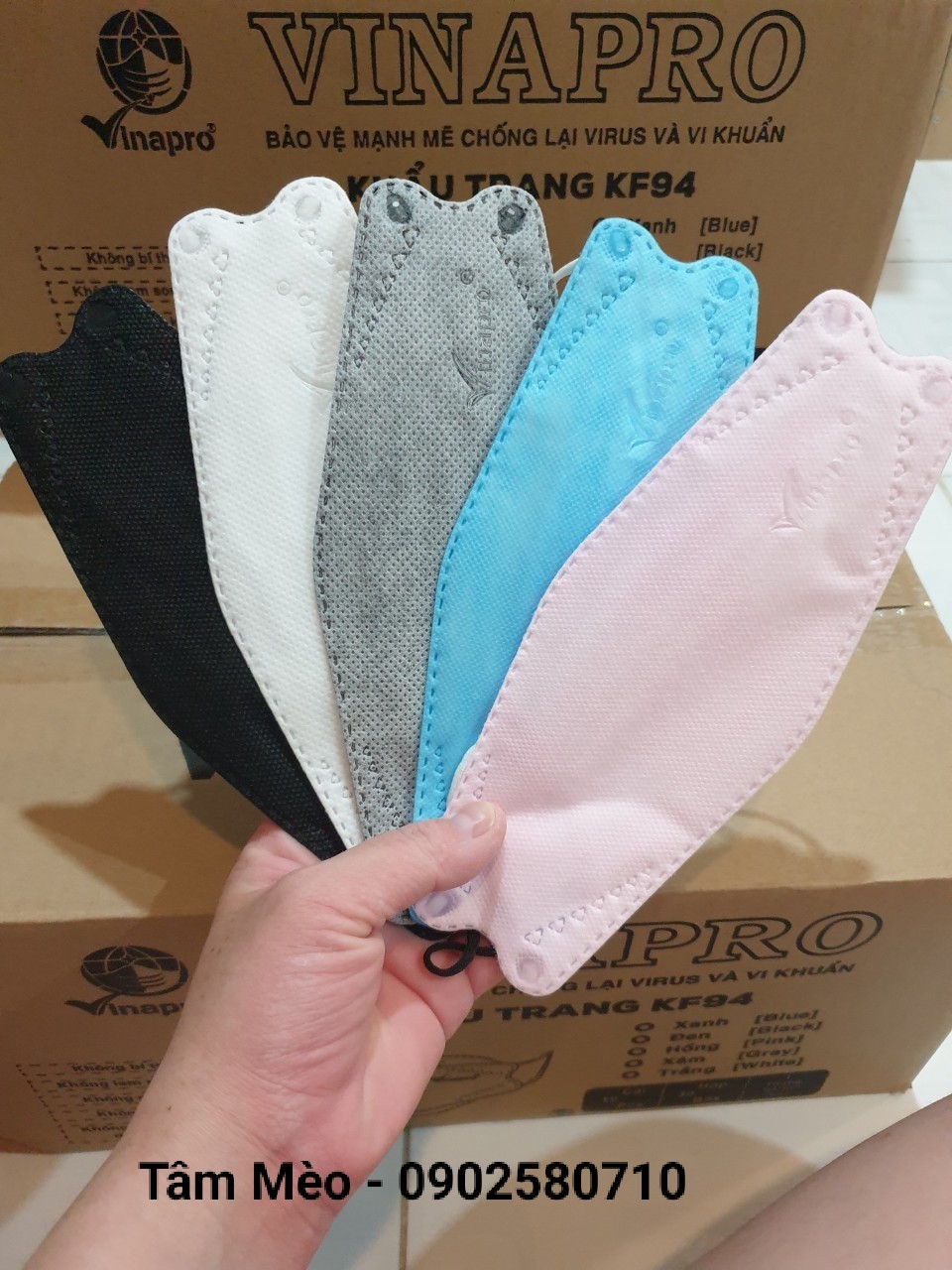 Khẩu trang kf94 vinapro 4 lớp