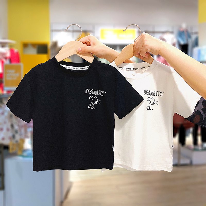 Áo Phông Cộc Tay Cho Bé Trai, Bé Gái In chú chó Snopy Mặc Đều Xinh Chất Cotton Cao Cấp Từ 7-18kg - SUMO CITY