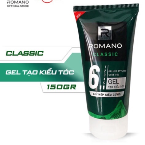 HCM]Gel vuốt tóc Romano 50g cao cấp