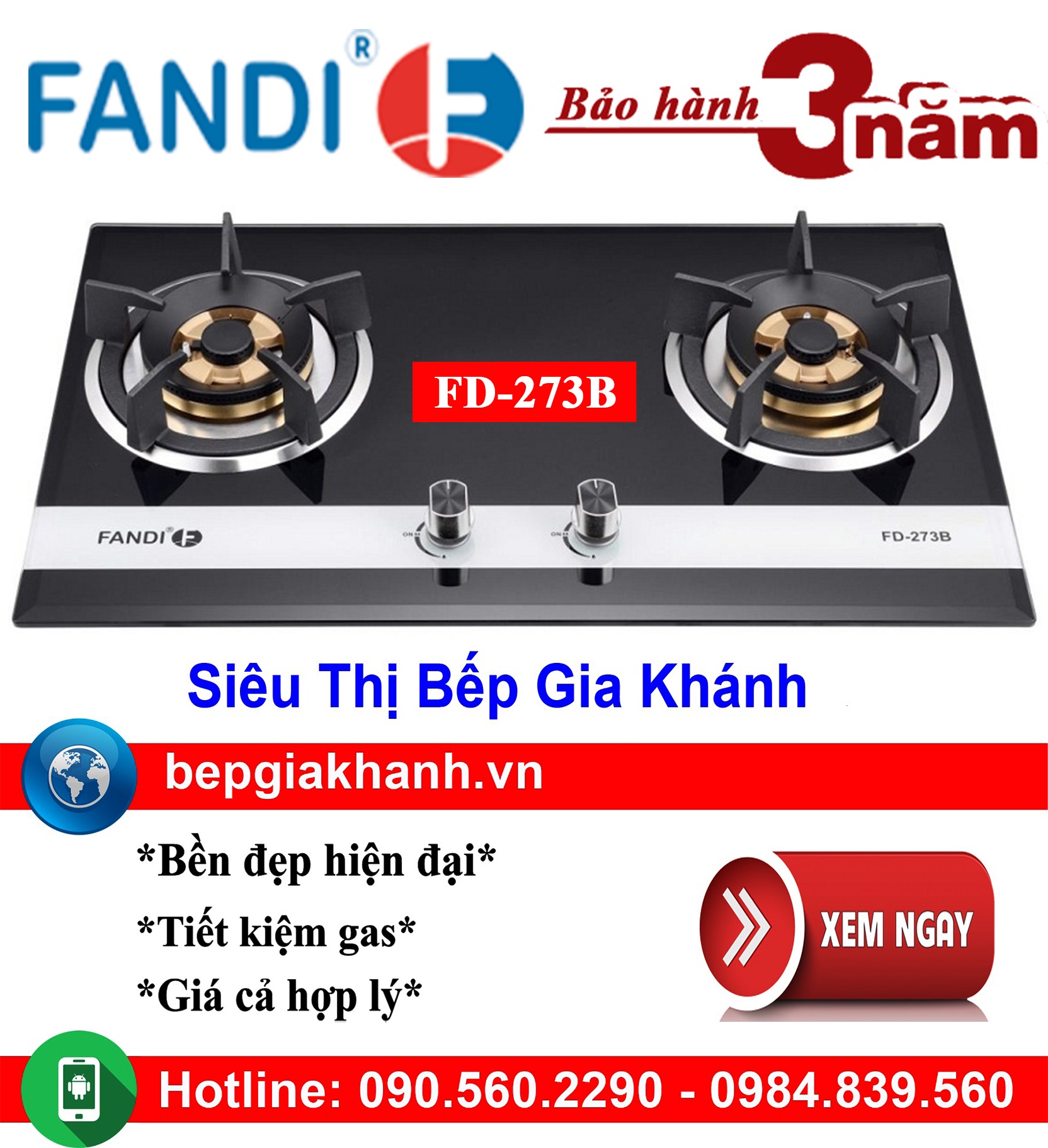 [HCM]Bếp gas âm 2 vùng nấu Fandi FD-273B, bếp gas, bếp gas đôi, bếp gas đơn, bếp gas âm, bếp ga, bếp ga đôi, bếp ga đơn, bếp ga âm, bep ga, bep gas