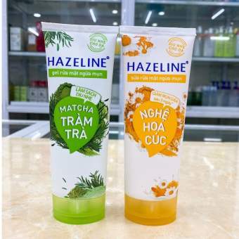 Sữa Rửa Mặt Hazeline Kiwi Nghệ hoa cúc, Matcha lựu đỏ tràm trà , yến mạch dâu tằm 100g