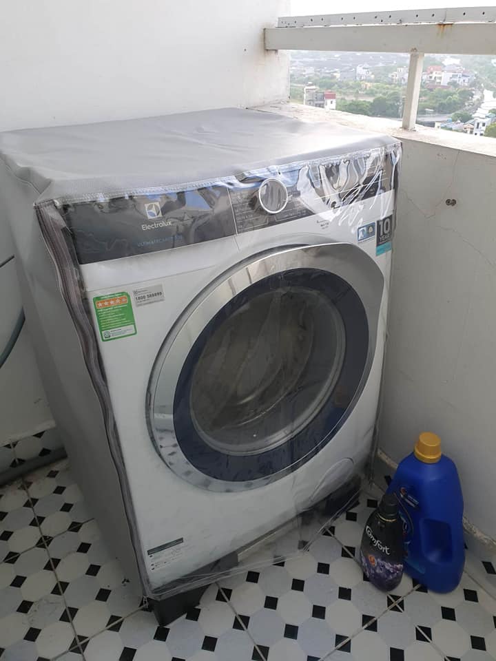 Bọc trùm máy giặt cửa ngang, chất liệu da cao cấp