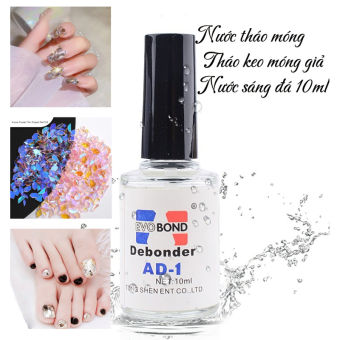 Nước tháo móng giả , nước làm sáng đá gỡ móng nail dung tích 10ml , nước tháo móng , nước tẩy keo móng giả