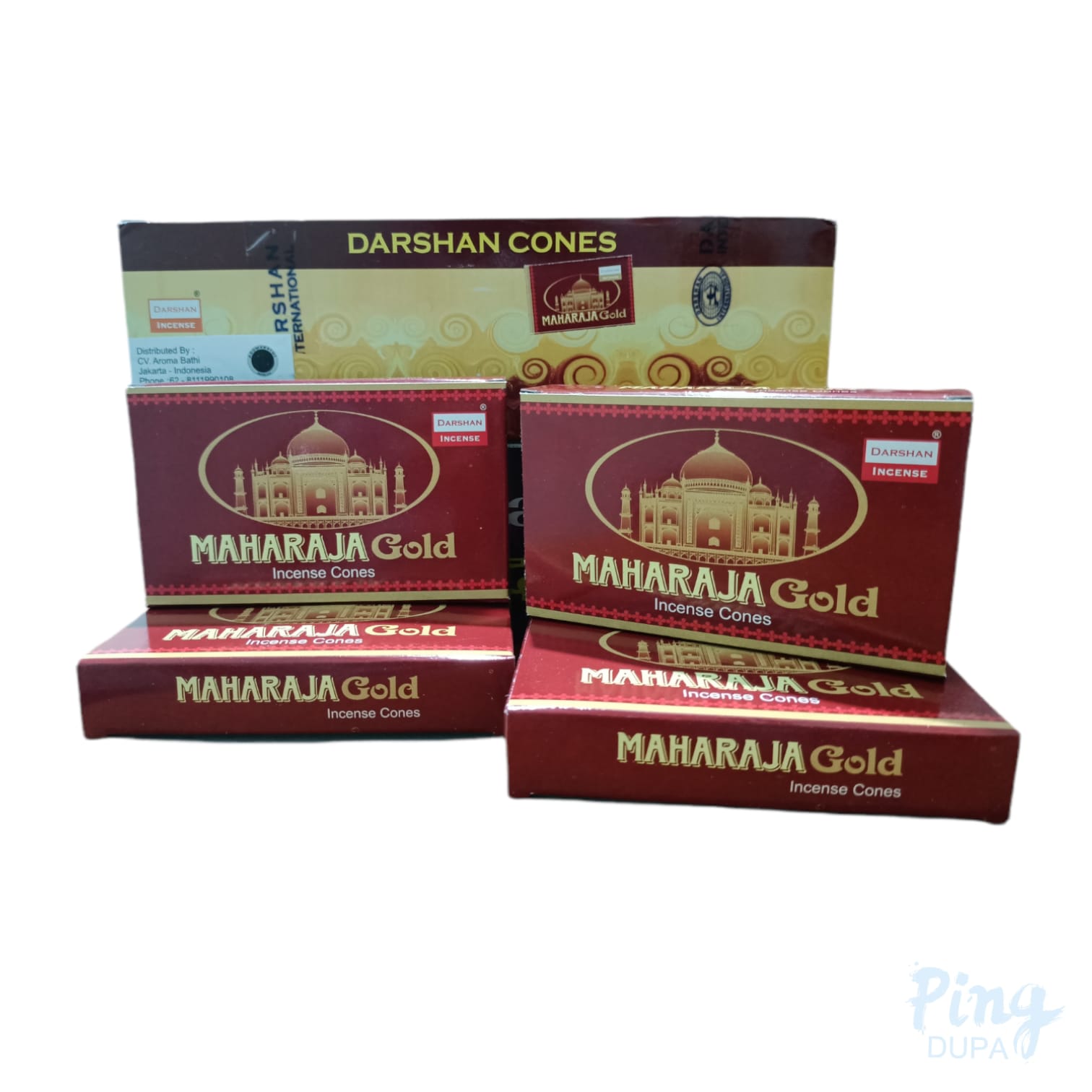 Dupa Maharaja Gold Cone Tumpeng isi 10 Biji Hio By Darshan India