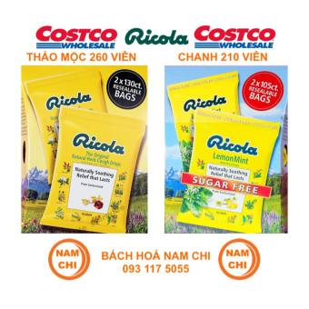 Kẹo Ngậm Ho RICOLA Không Đường HỘP LỚN - Hàng Mỹ