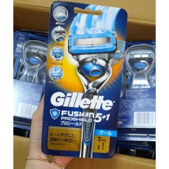 Dao cạo râu 5 lưỡi Gillette Fusion Proshield Xanh Nhật Bản (2 đầu 1 cán)