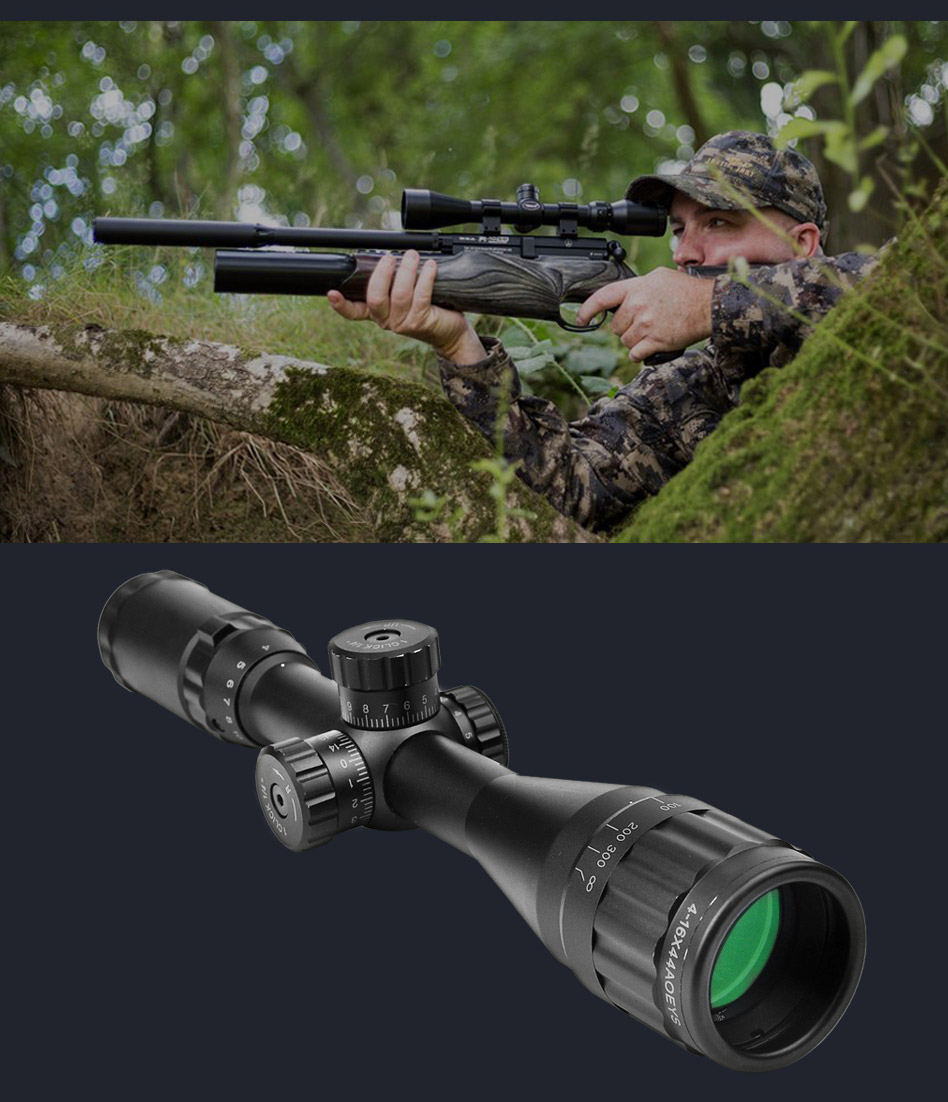รูปภาพของ 100% Original BSA OPTICS กล้องส่องปืน ยุทธวิธี 4-16x44 ST Optic Cross Sight สีเขียวสีแดง Illted Optic ขอบเขต 11 มม./20mm คุณภาพสู กล้อ