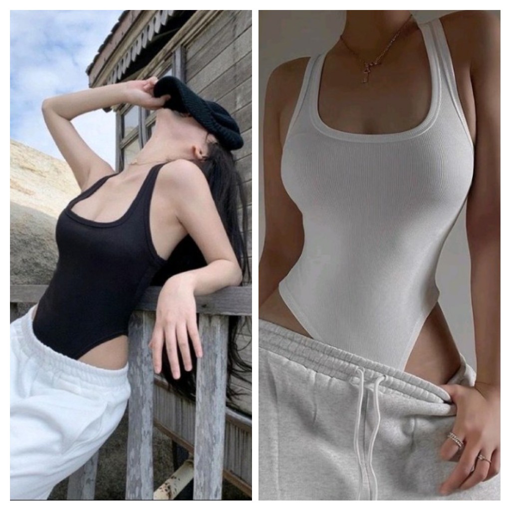 Áo ba lổ tam giác nhọn chất thun Gân co giãn 4 chiều Cam Kết Hàng Y Hình