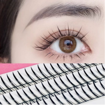 Lông mi giả tự nối chùm chữ A độ dài 8-12mm