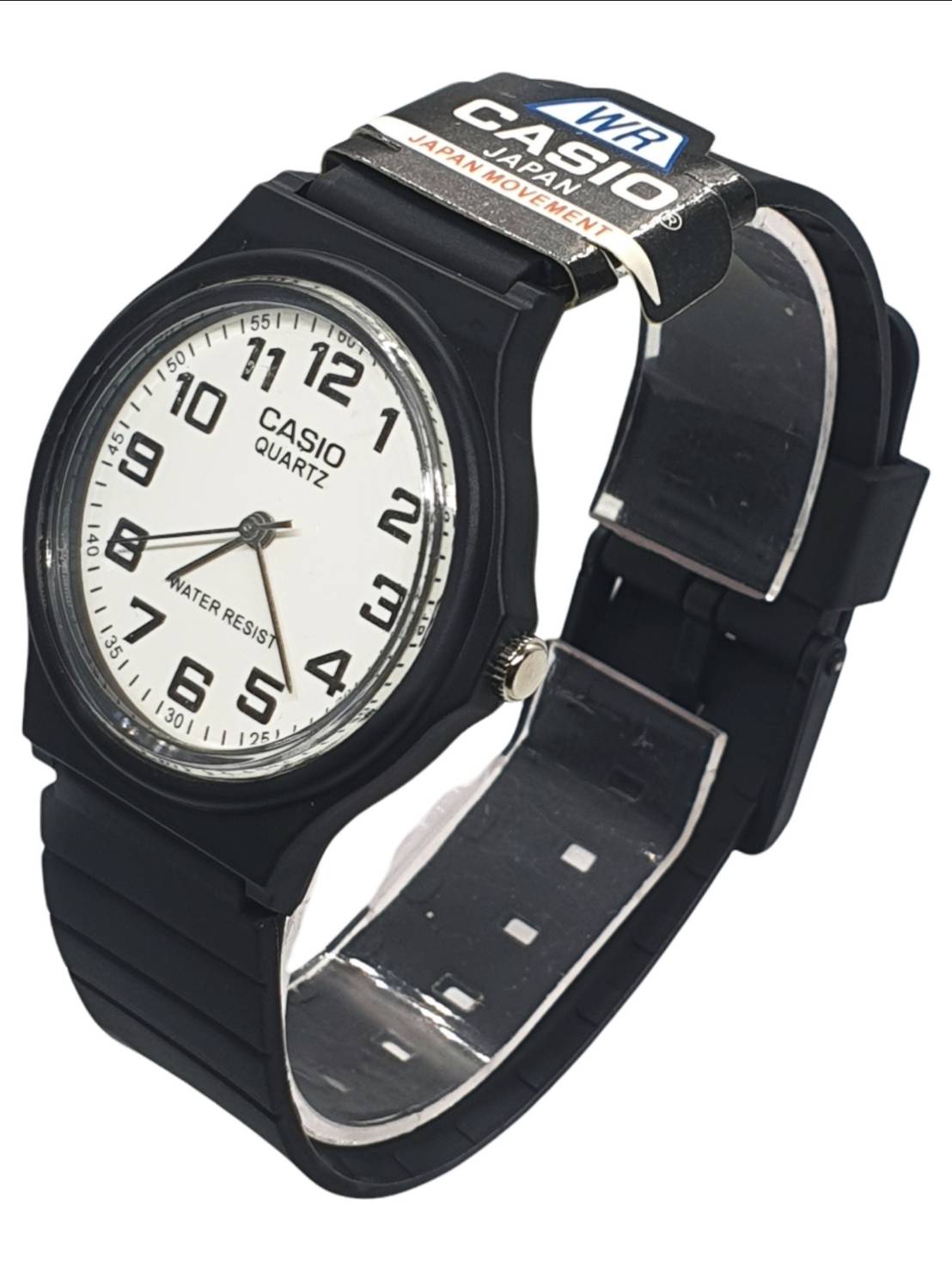 มุมมองเพิ่มเติมของสินค้า (กันน้ำ) นาฬิกาcasio พร้อมกล่อง นาฬิกาข้อมือผู้ชาย casio สายยาง สีดำ นาฬิกาผู้ชาย นาฬิกาคาสิโอ้ นาฬิกาเด็กโต RC537