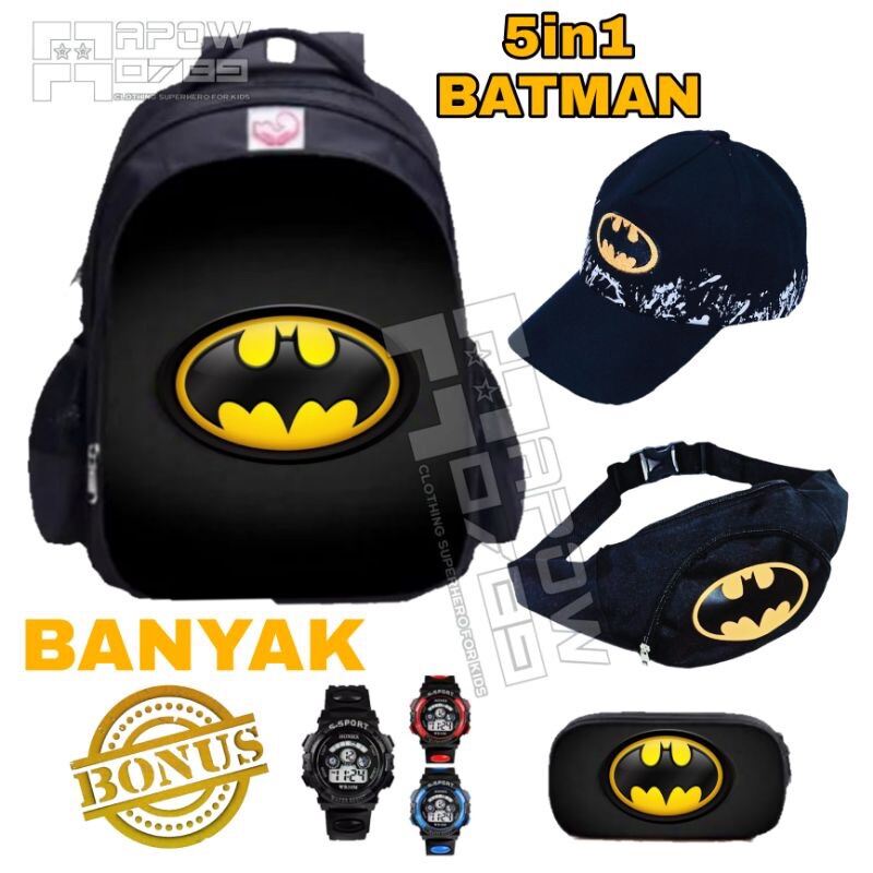 batman backpack jansport Fast Forward and Lunch Bag Set for Boys School Bundle, More | Insulated Lunch Bag & 16in Large Durable Batman Bookbag Plus Water Bottle, Stickers, More and a front zip compartment that is perfect for smaller supplies Batman : Backpacks for School