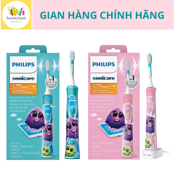 Bàn chải điện trẻ em Philips Sonicare For Kids dành cho bé từ 3 tuổi