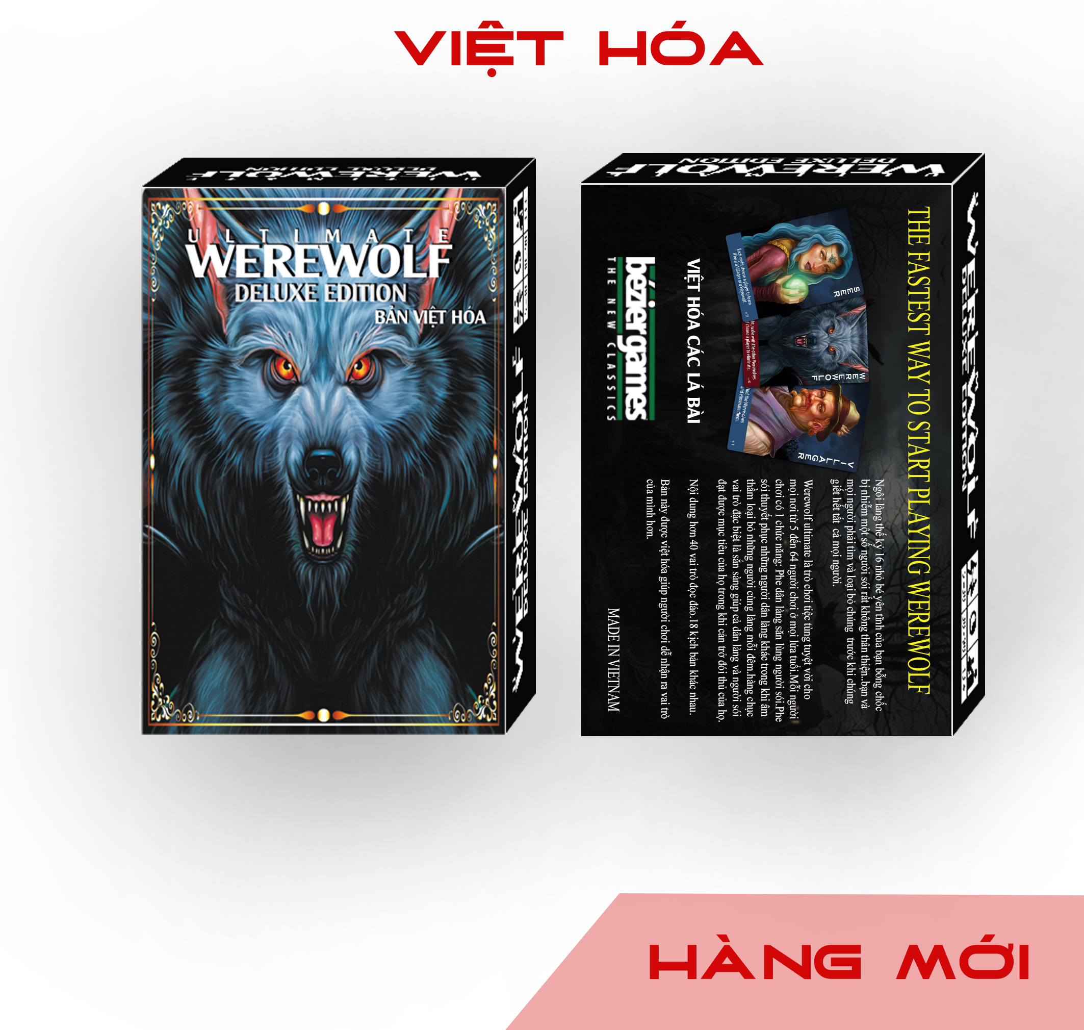 Bài ma sói ultimate cơ bản + mở rộng - siêu tiện lợi- bản tiếng việt