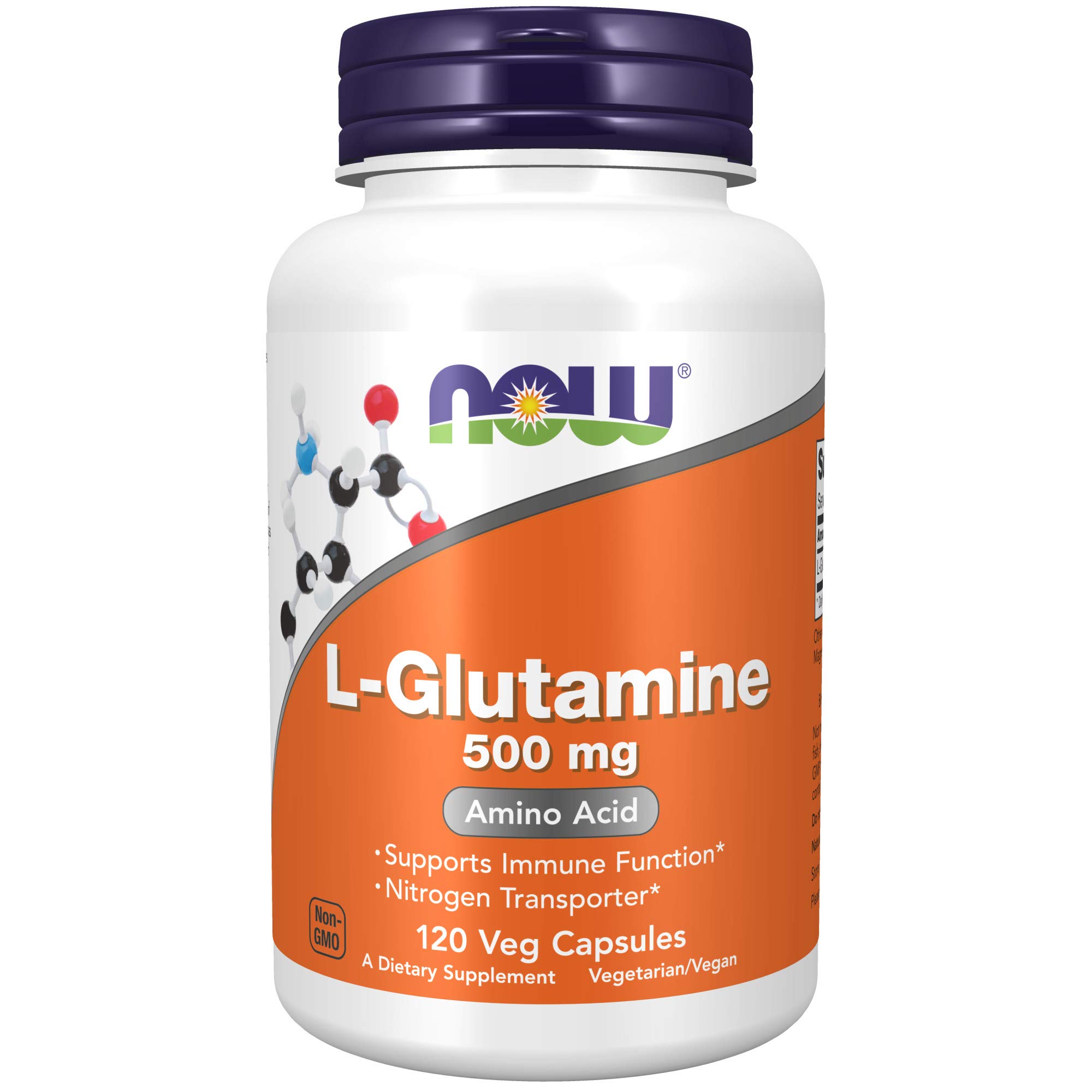 Now L-Glutamine 500mg - Viên uống phục hồi và phát triển cơ bắp L Glutamine 120 viên