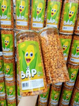 BẮP RANG BƠ TỎI ỚT - BẮP CHIÊN GIÒN CAY - HŨ 400GR - HẠT NHÀ BẮP