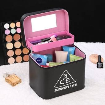 Cốp đựng đồ nối mi ,mỹ phẩm trang điểm 2 tầng 3CE