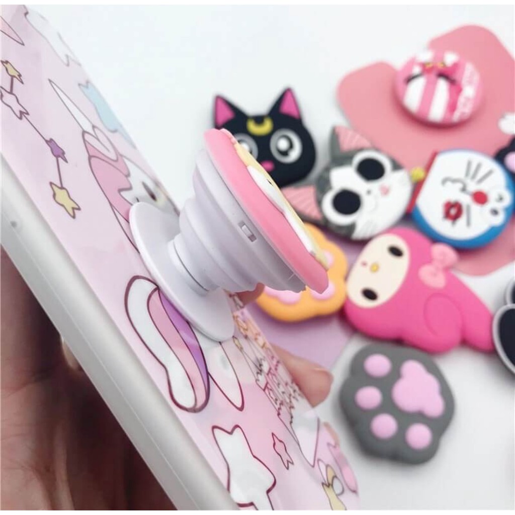 Iring thú , pop gắn lưng điện thoại cute dễ thương nhiều màu